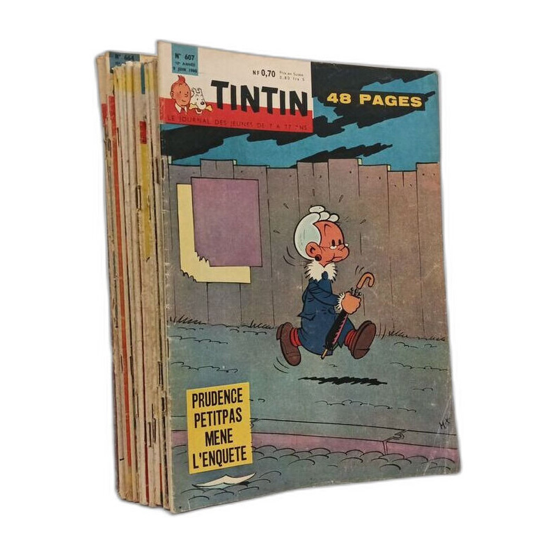 Tintin le journal des jeunes de 7 à 77ans. 18 numéros anciens...