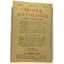 nuova antologia anno 85 agosto 1950 fasc. 1796 - scienze lettere arti