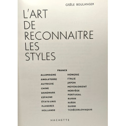 L'art de reconnaître les styles