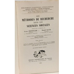 Les méthodes de recherche dans les sciences sociales - TOME...