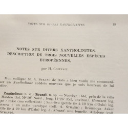 Revue française d'Entomologie - TOME XX fasc. 4 (1953) + TOME XXV...