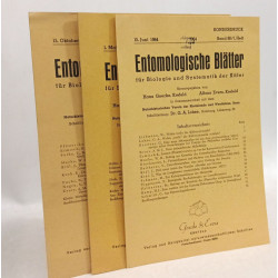 Entomologische blätter für biologie und systematik der käfer ---...