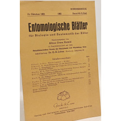 Entomologische blätter für biologie und systematik der käfer ---...