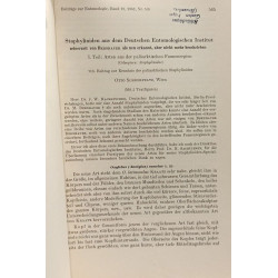 Staphyliniden aus dem eutschen entomologischen institut I. Teil:...