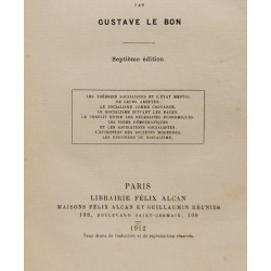 Psychologie Du Socialisme / Les Théories socialistes et l' État...