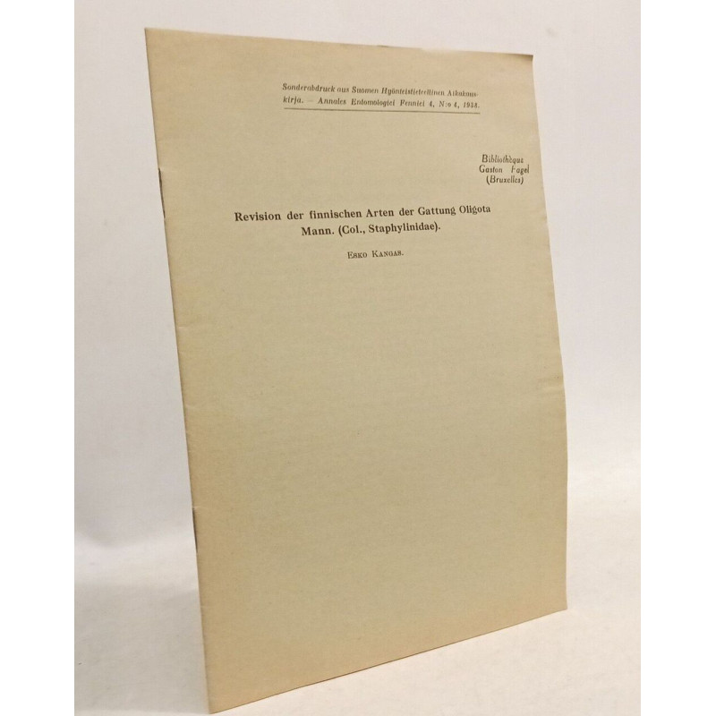 Revision der finnischen arten der gattung oligota mann (Col....