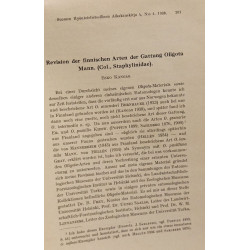 Revision der finnischen arten der gattung oligota mann (Col....