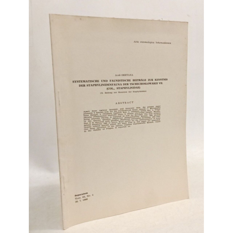 Systematische und faunistische beitrage zur kenntnis der...
