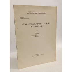 Coleoptera (staphylinidae) paederinae - EXTRAIT VOL. VIII p. 259-295