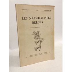 Les naturalistes belges - TOME XXXIV n°12 décembre 1953