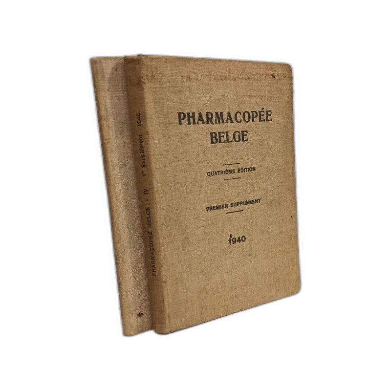 Pharmacoppée belge - premier supplément (1940) + deuxième...