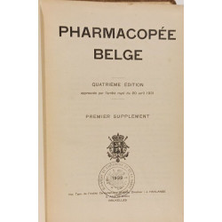 Pharmacoppée belge - premier supplément (1940) + deuxième...