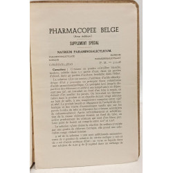 Pharmacoppée belge - premier supplément (1940) + deuxième...