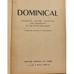 Dominical évangiles épitres collectes des dimanches et des fêtes...
