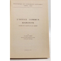 L'Office Commun Maronite - étude du Lilyo et du Safro