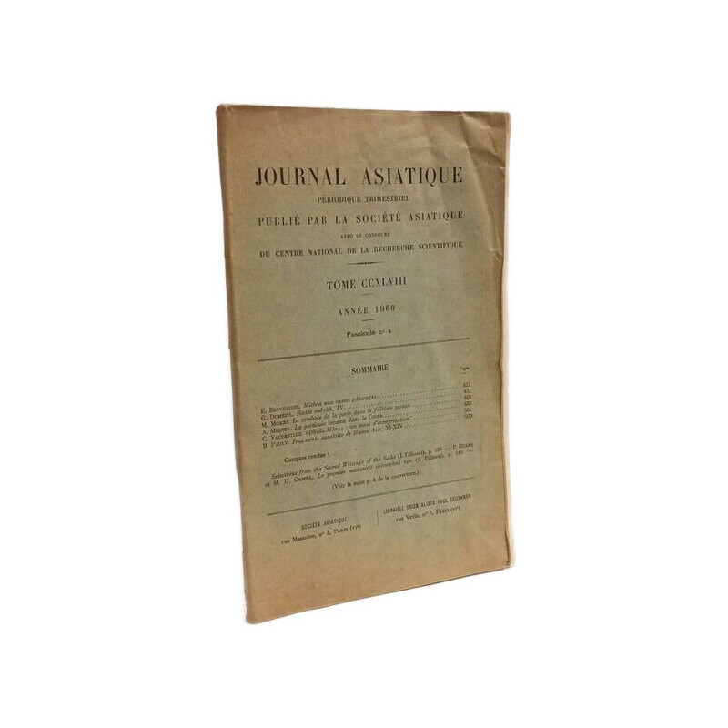 Journal asiatique périodique trimestriel publié par la société...
