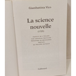 La Science nouvelle: (1725)