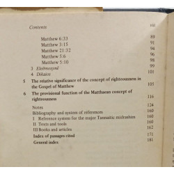 Righteousness in Matthew and His World of Thought