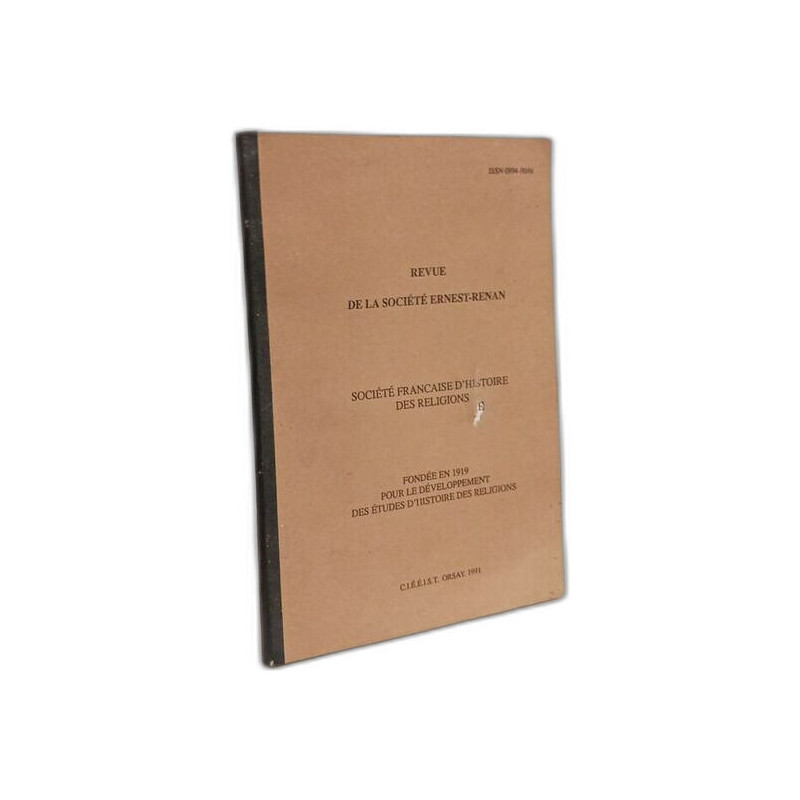 Revue de la Société Ernest-Renan - nouvelle série N°40 année 1990-91