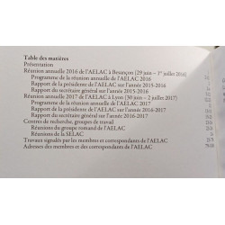 Bulletin de l'aelac - N°26-27 --- 2016-2017