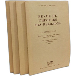 Revue de l'histoire des religions Tome CXCVIII- Fascicule 1 à 4