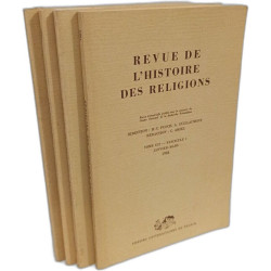 Revue de l'histoire des religions Tome CCI- Fascicule 1à 4