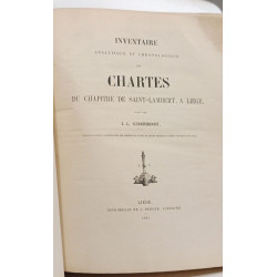 Inventaire analytique et chronologique des Chartes du chapitre de...