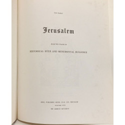 Jerusalem - selected plans of historical sites and monumental...