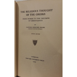 Religious Thought of the Greeks