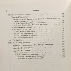 Studies in the Ethiopic Anaphoras (Äthiopistische Forschungen)