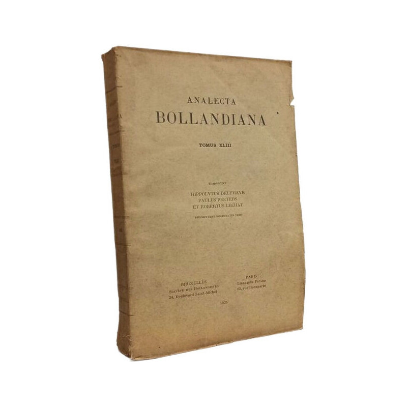 Analecta Bollandiana - TOMUS XLIII
