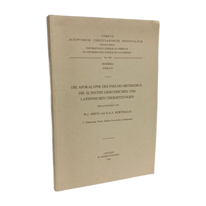 Die Apokalypse Des Pseudo-methodius Die Altesten Griechischen Und...