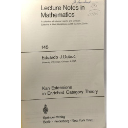 Lecture notes in Mathematics 145 - Kan Extensions in Enriched...