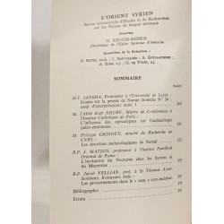 L'Orient Syrien --- VOL. XI fasc. 3 et 4 --- 1966