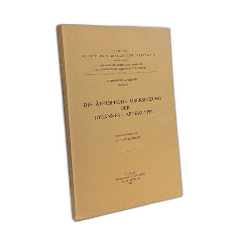Die Äthiopische Übersetzung der Johannes Apokalypse - Corpus...