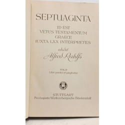 Septuaginta id est vetus testamentum Graece iuxta lxx interpretes....