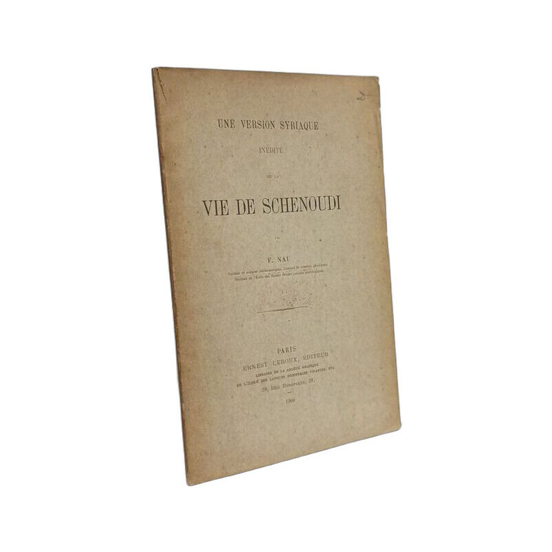 Une Version Syriaque Inédite de la Vie de Schenoudi