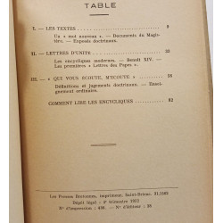 Une source doctrinale les encycliques : Essai sur l'autorité de...