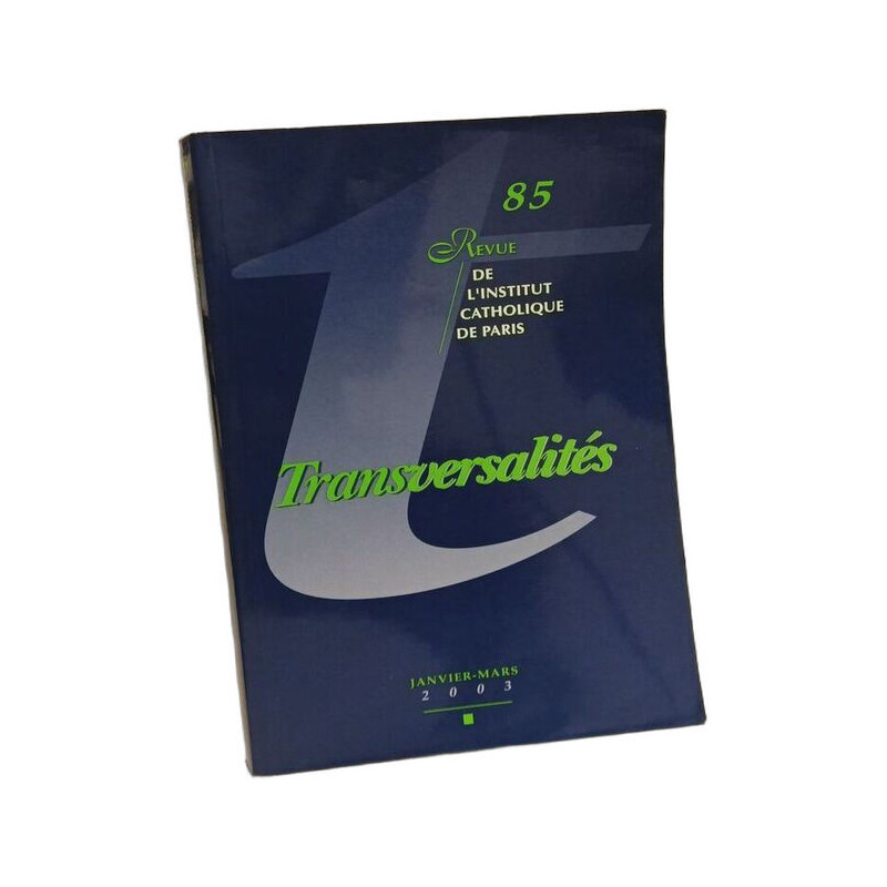Transversalités - n°85 Janvier-Mars 2003