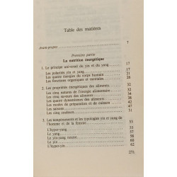 La dietetique du yin et du yang. l'alimentation adaptée à votre...
