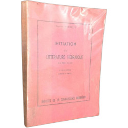 Initiation à la littérature hébraïque