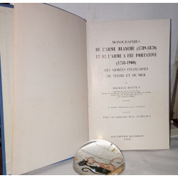 Monographies de l'arme blanche ( 1789-1870) et de l'arme a feu...