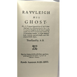 Raleigh His Ghost (English Recusant Literature)