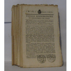 LOT , Feuille hebdomadaire du département de l'orne affiches...