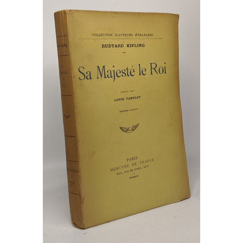 Sa majesté le Roi - traduit par Louis Fabulet