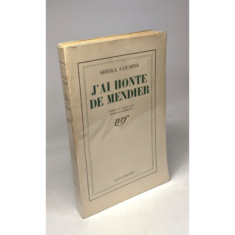 J'ai honte de mendier