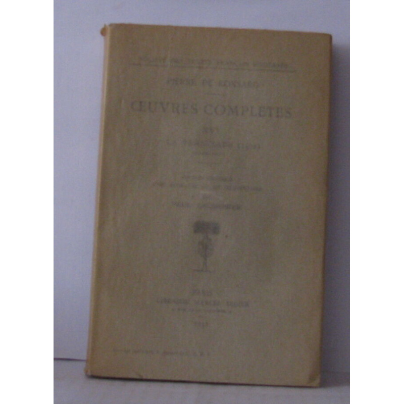 Oeuvres completes Tome XVI - Edition critique avec introduction et...