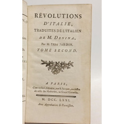Révolutions d'Italie - TOME SECOND - 1771