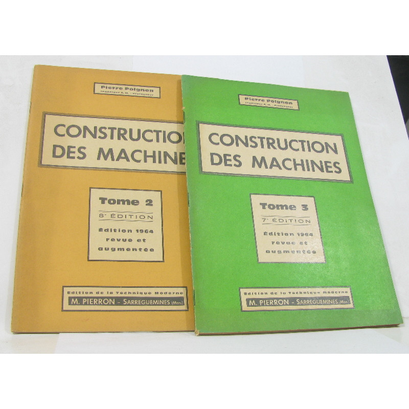 Construction des machines tome II et III