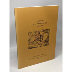 Inventaire de la presse classique : 1600-1789